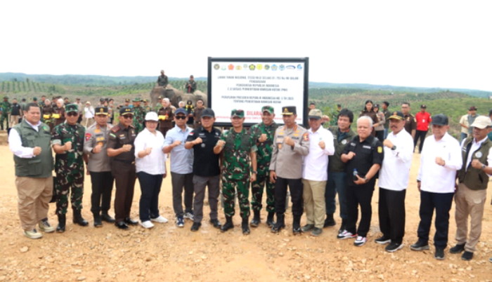 Ribuan Hektare Kebun Sawit Dalam TNTN Disita Tim Satgas PKH
